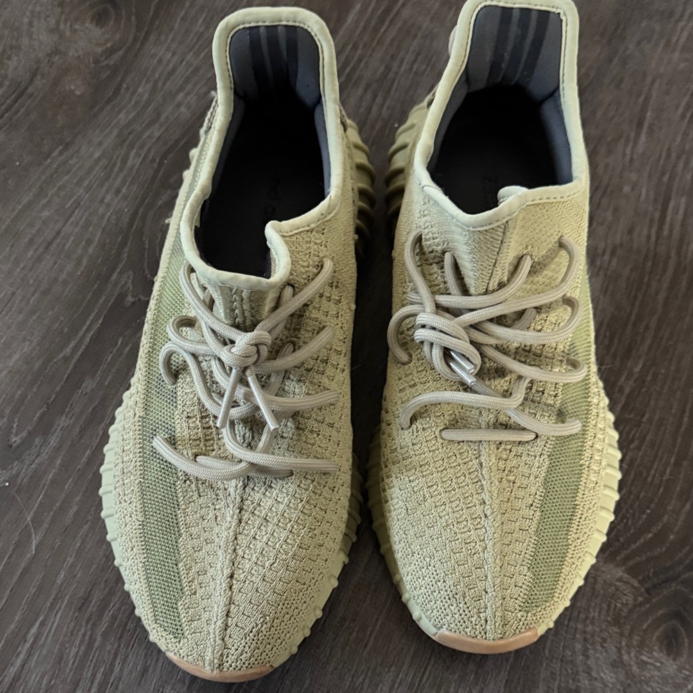 Stylish Olive Green Knit Sneakers